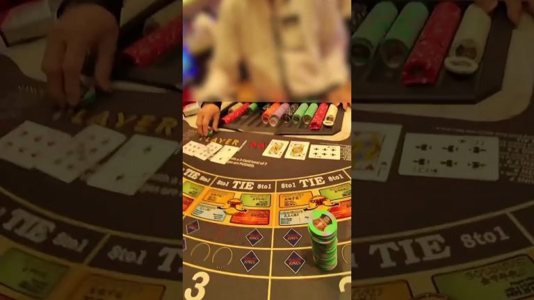 HIGH LIMIT HAND OF BACCARAT FULL DEGEN MODE #baccarat #comedy #gambling