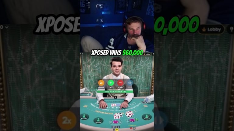 INSANE $60,000 BLACKJACK WIN #casino #blackjack #lasvegas #xposed