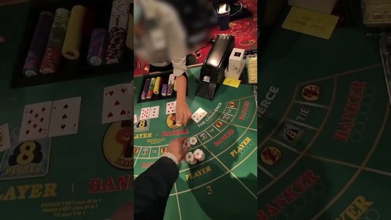 INSANE BACCARAT BONUS PAYOUT FULL VIDEO ON MY YOUTUBE #baccarat #gambling #casino #comedy