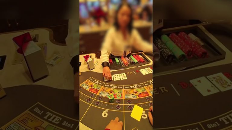 INTENSE BACCARAT BONUS HAND WATCH TILL THE END!! #baccarat #comedy #gambling