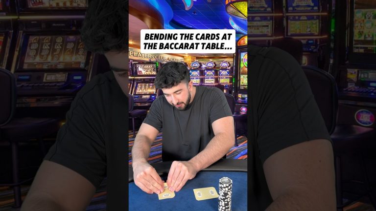 The guy who bends the cards at the table #casino #blackjack #baccarat #gambling #comedy #skit