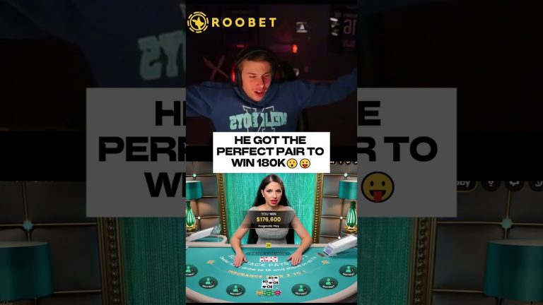 XPOSED GOT A PERFECT PAIR TO WIN 180K #baccarat #bigwin #blackjack #casino #gambling #poker